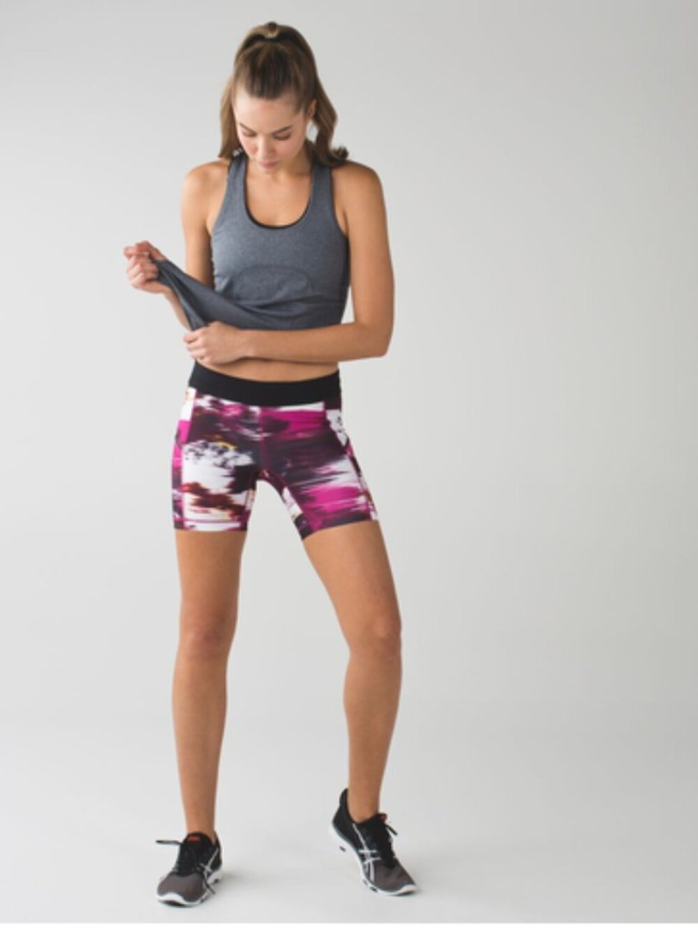 LULULEMON What the Sport Short Running Bike Shorts Yoga Wind Berry Rumble Sz 8